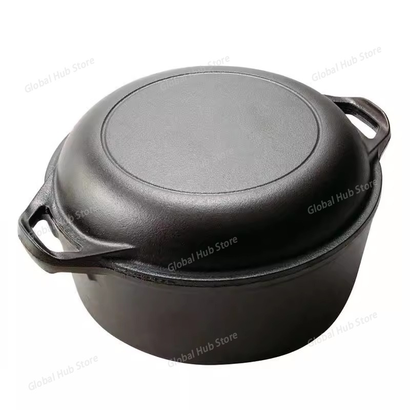 2 في 1 فرن هولندي من الحديد ال - مراجعة Camp Dutch Oven Cast وسعره