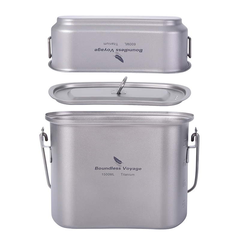 1.5L في الهواء الطلق العسكرية  - مراجعة Camping Cooking Container وسعره