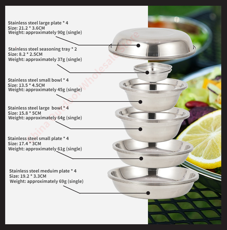 طقم أطباق طعام محمول جديد للتخ - مراجعة Camping Cooking Dining Set وسعره