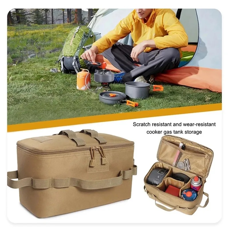 حقيبة تخزين كبيرة الحجم لمعدات - مراجعة Camping Cooking Organizer وسعره