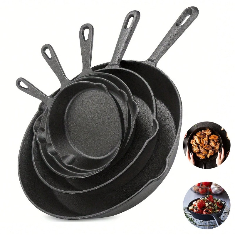 مقلاة حديدية سوداء، متوفرة بكم - مراجعة Quality Camping Cooking Set وسعره