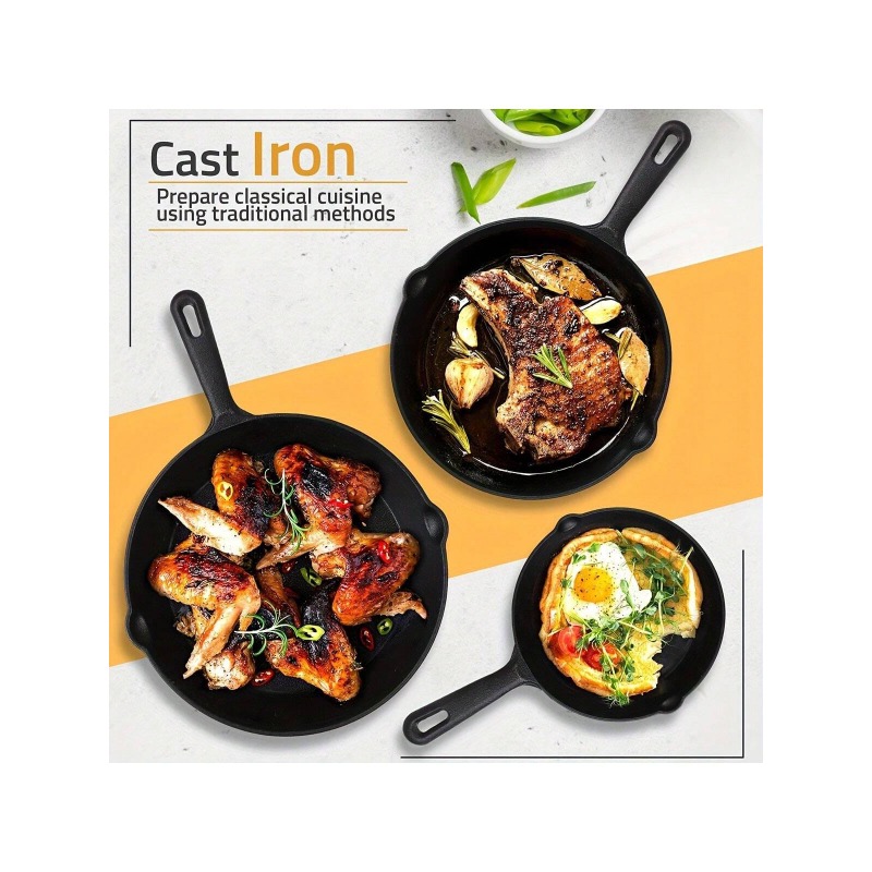 مقلاة حديدية سوداء، متوفرة بكم - مراجعة Quality Camping Cooking Set وسعره