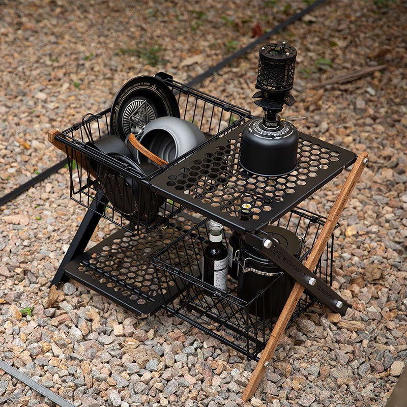 طاولات تخييم محمولة قابلة للطي - مراجعة Camping Cooking Table وسعره