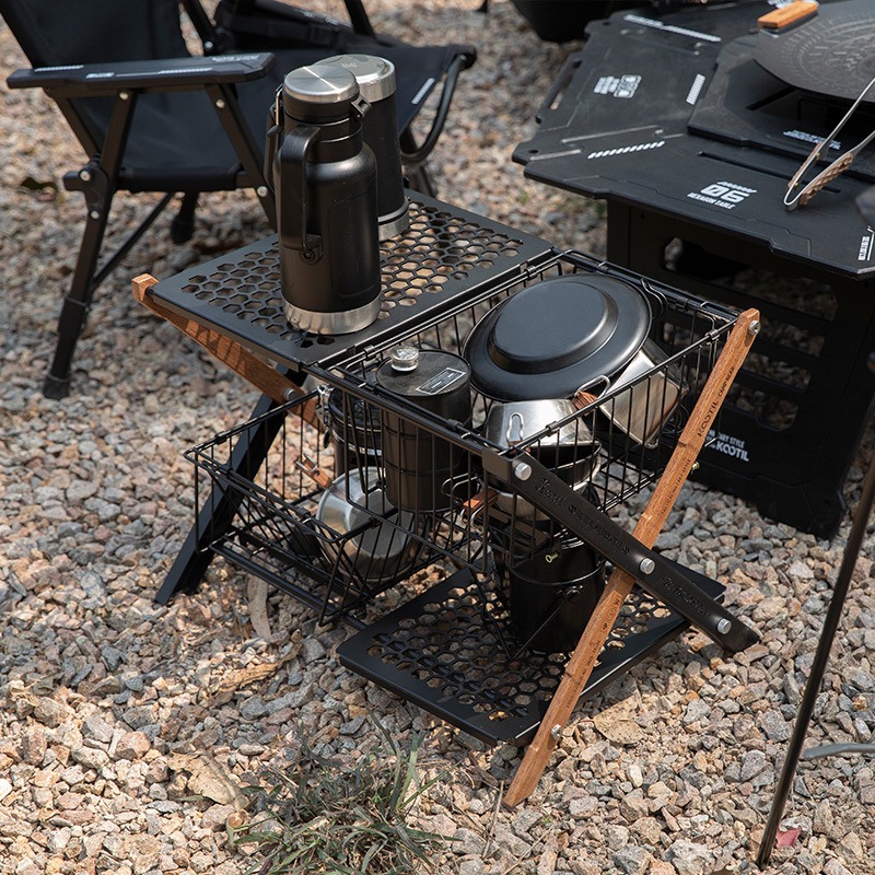 طاولات تخييم محمولة قابلة للطي - مراجعة Camping Cooking Table وسعره
