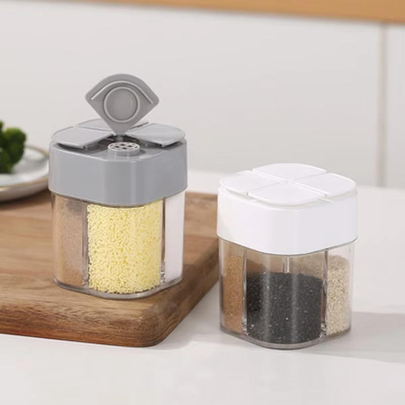 حاويات توابل بلاستيكية 4 في 1  - مراجعة Camping Cooking Container وسعره