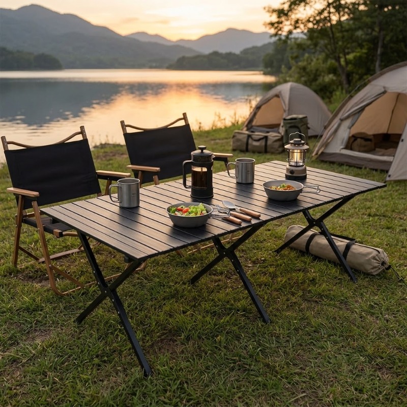 طاولة قابلة للطي محمولة للفطائ - مراجعة Camping Cooking Table وسعره