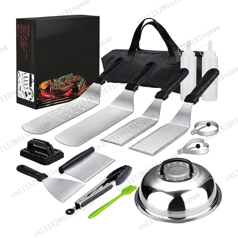 مجموعة ملحقات صينية الشواء ذات - مراجعة Camping Cooking Flat Top وسعره