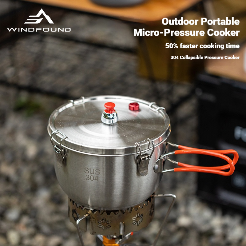 قدر ضغط من الفولاذ المقاوم للص - مراجعة Camping Hiking Cooking وسعره