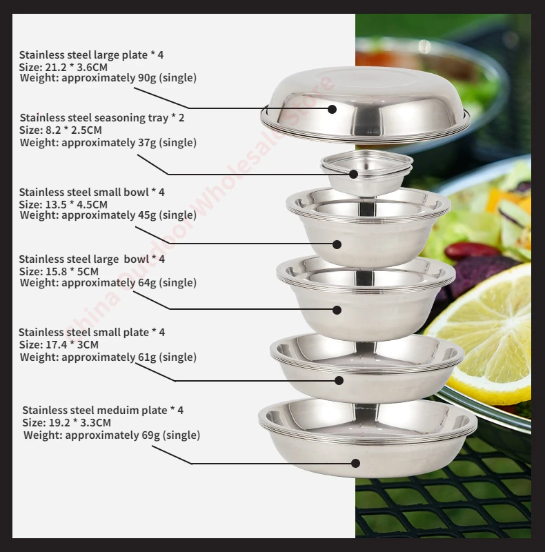 طقم أطباق طعام محمول جديد للتخ - مراجعة Camping Cooking Dining Set وسعره