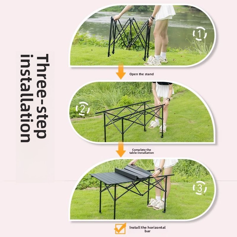طاولة نزهة محمولة للتخييم في ا - مراجعة Camping Cooking Table وسعره