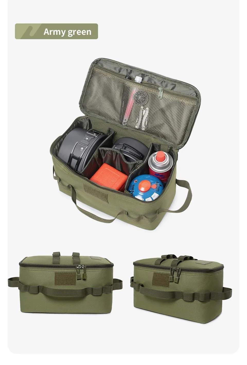 حقيبة تخزين كبيرة السعة للتخيي - مراجعة Camping Cooking Organizer وسعره
