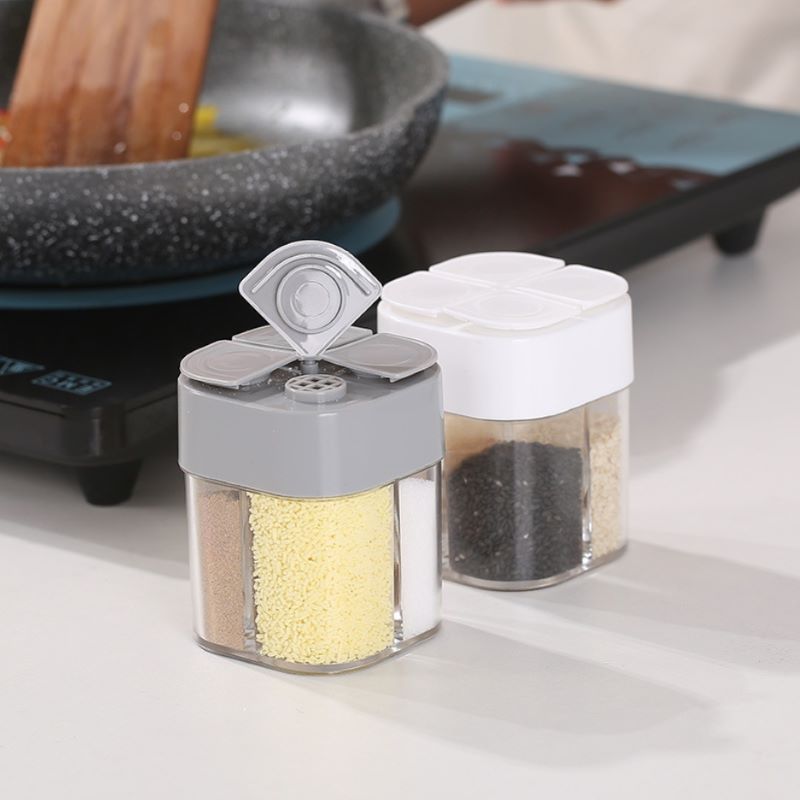 جرة توزيع توابل شفافة 4 في 1 م - مراجعة Camping Cooking Container وسعره
